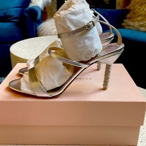 BNIB Sophia Webster Silver Heels